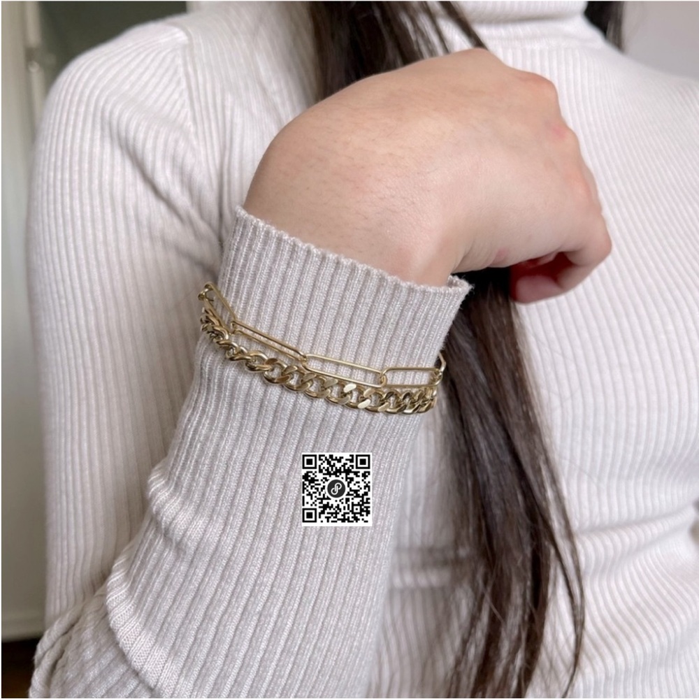 Cuban & Paperclip Bracelet ✨ ✧･ﾟ: *✧･ﾟ:*